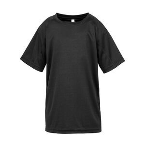 Spiro Chidlrens/Kids Impact Performance Aircool T-Shirt / Black